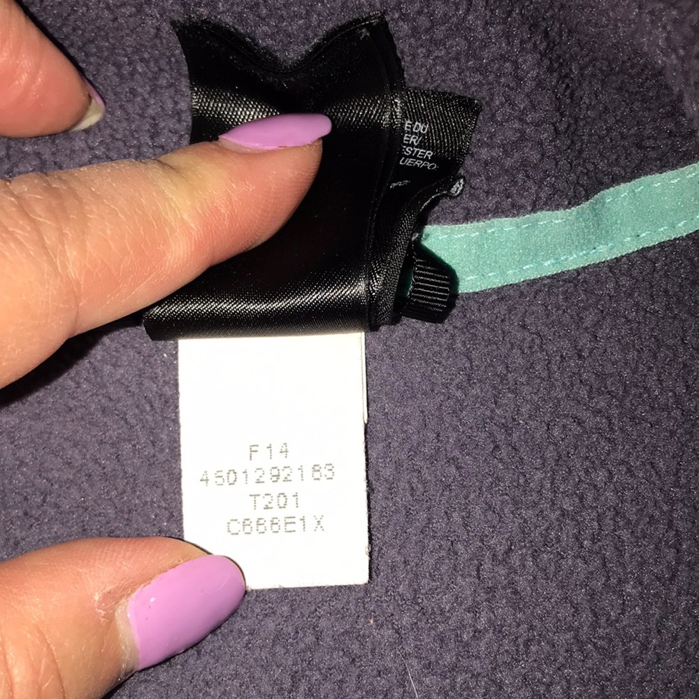 The North Face Fleece Jacket in Purple and Blue with Full Zip Size Small - Picture 11 of 11